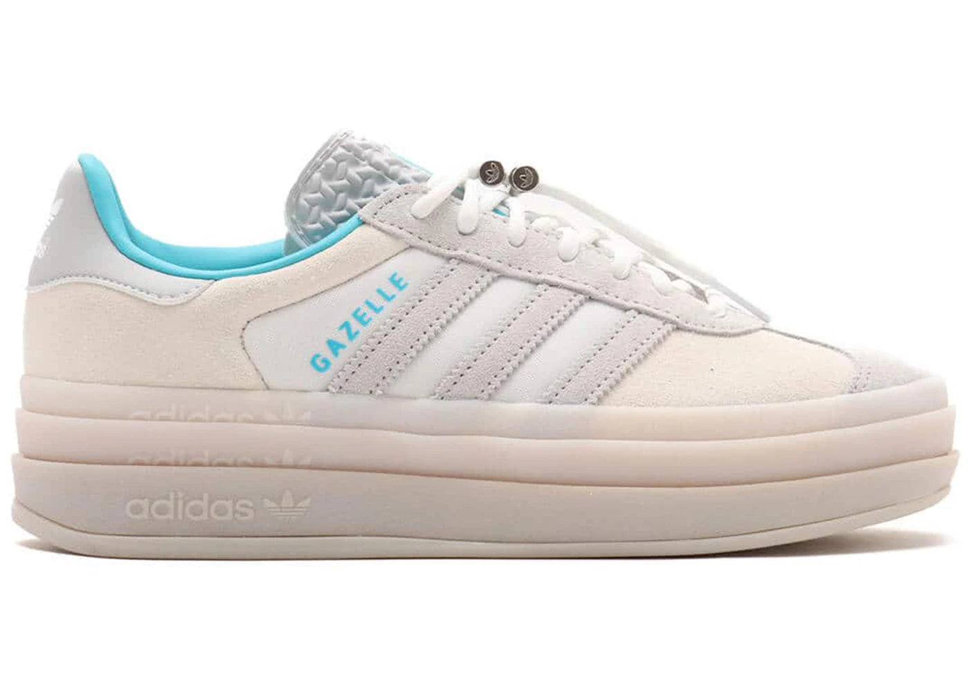 adidas Gazelle Bold Cloud Weiß Hellblau (Damen)