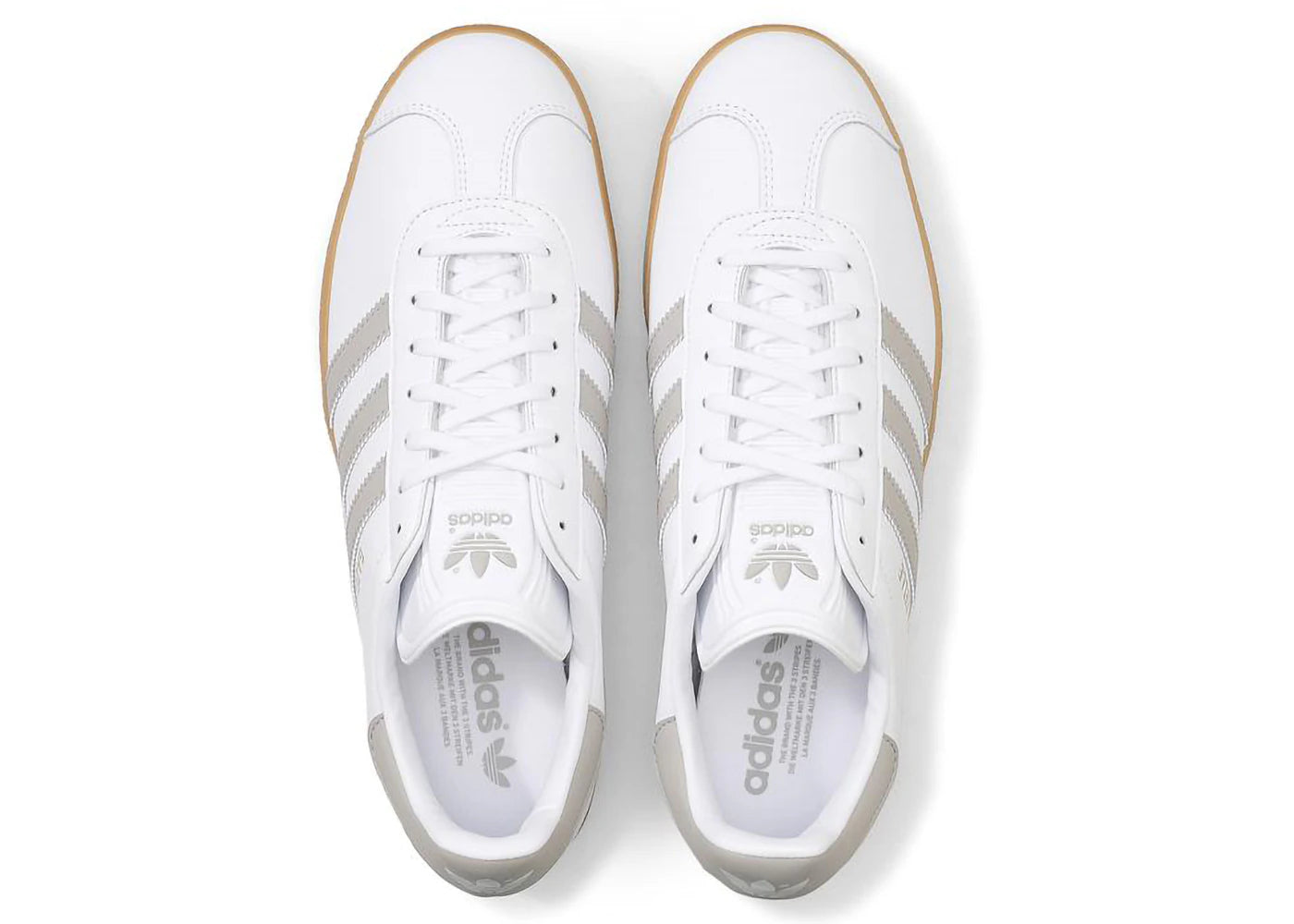 adidas Gazelle White Grey Gum