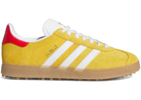 adidas Gazelle Spikeless Golf Bold Gold White Better Scarlet