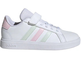 adidas Grand Court 2.0 Cloud White Crystal Jade Clear Pink (PS)