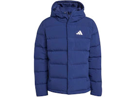 adidas Helionic Climawarm Hooded Down Jacket Dark Blue