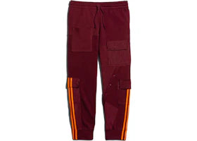 adidas Ivy Park Cargo Sweatpants Maroon/Solar Orange