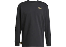 adidas Juventus Long Sleeve Graphic T-Shirt Black/Dark Football Gold