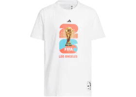 adidas Kids FIFA World Cup 26 Host City Los Angeles Graphic T-shirt White