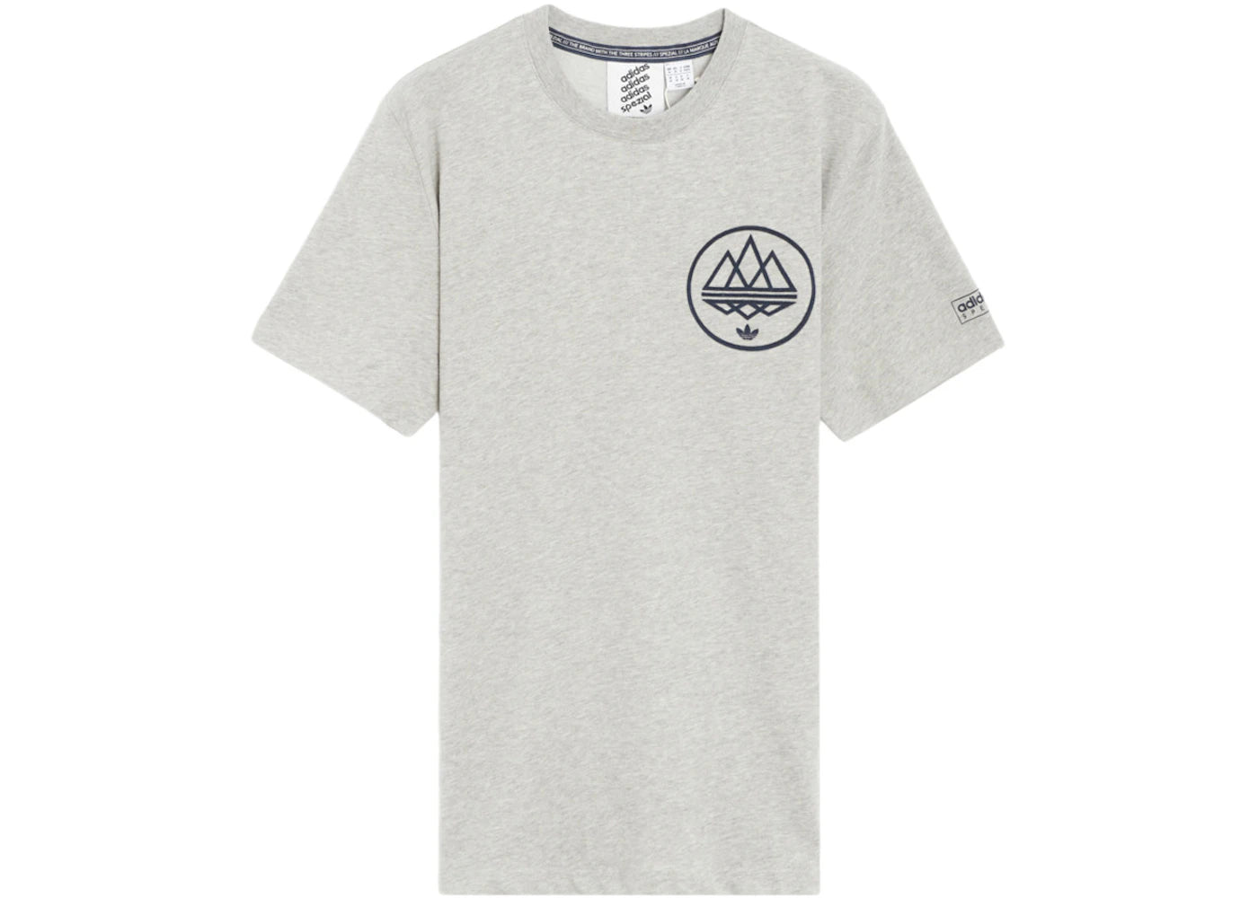 adidas Originals Spezial Mod Trefoil Tee Grey Heather