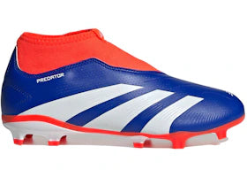 adidas Predator League Laceless FG Lucid Blue Cloud White Solar Red (GS)