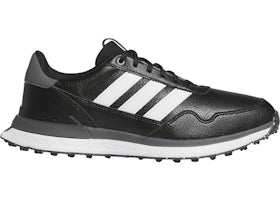 adidas S2G 26 Leather Spikeless Golf Black White Grey Four