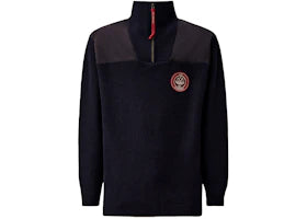 adidas SPZL x C.P. Company Lambswool GRS Half Zip Sweatshirt Total Eclipse/Blue