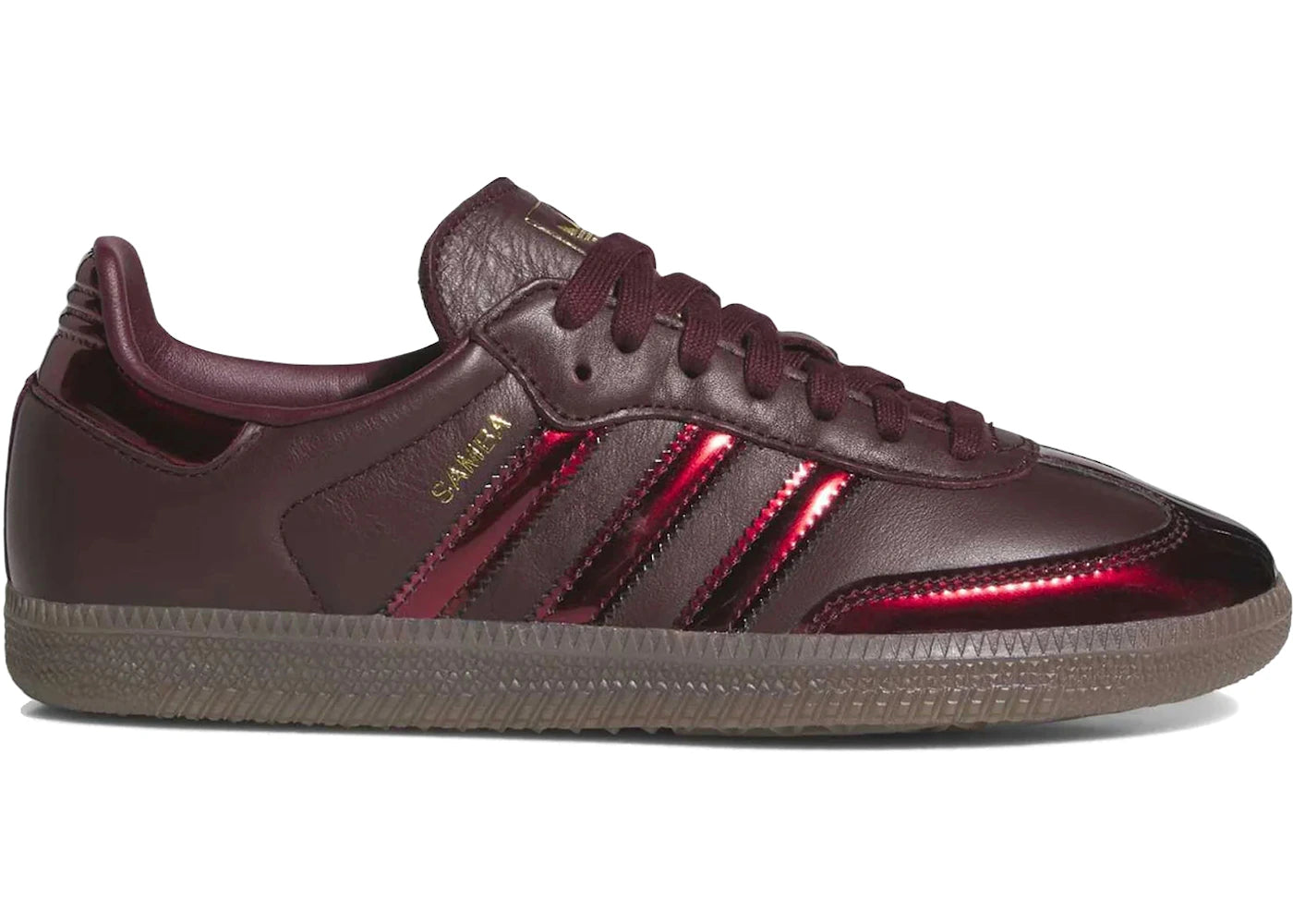 adidas Samba OG Maroon Gold Metallic (Women's)