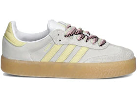 adidas Sambae White Grey Powder Yellow (Women's)