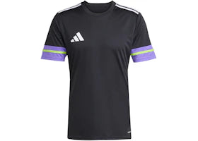adidas Squadra 25 Jersey Black Purple Rush Semi Solar Slime