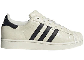 adidas Superstar II Off White Black Cracked Leather (Women's)