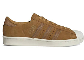 adidas Superstar Vintage Preloved Brown Golden Beige Pony Stripes