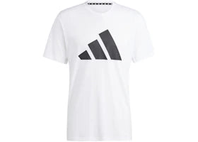 adidas Train Essentials Feelready Logo Tee White Black
