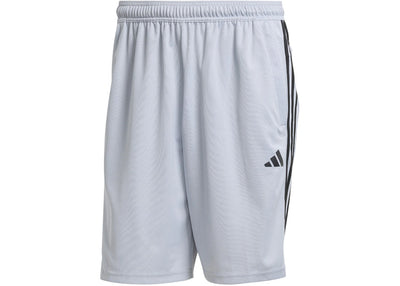 adidas Train Essentials Pique 3-Stripes Shorts Halo Silver Black