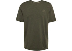 adidas Train Essentials Structure Tee Olive Strata Grey Six