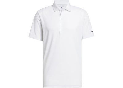 adidas Ultimate365 Plus Go-To Print Polo Shirt White/Grey Three