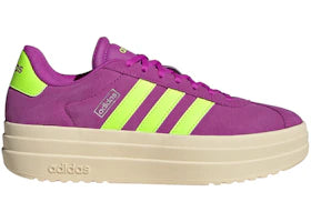 adidas VL Court Bold Flash Pink Lucid Lemon Silver Metallic (Women's)