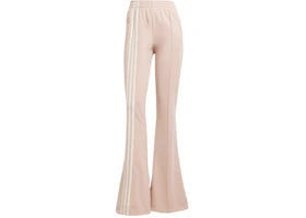 adidas Women's 3-Stripes Flared Firebird Track Pants Ash Pearl
