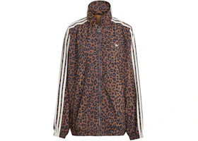 adidas Women's Leopard Firebird Oversized Tracktop Multicolor