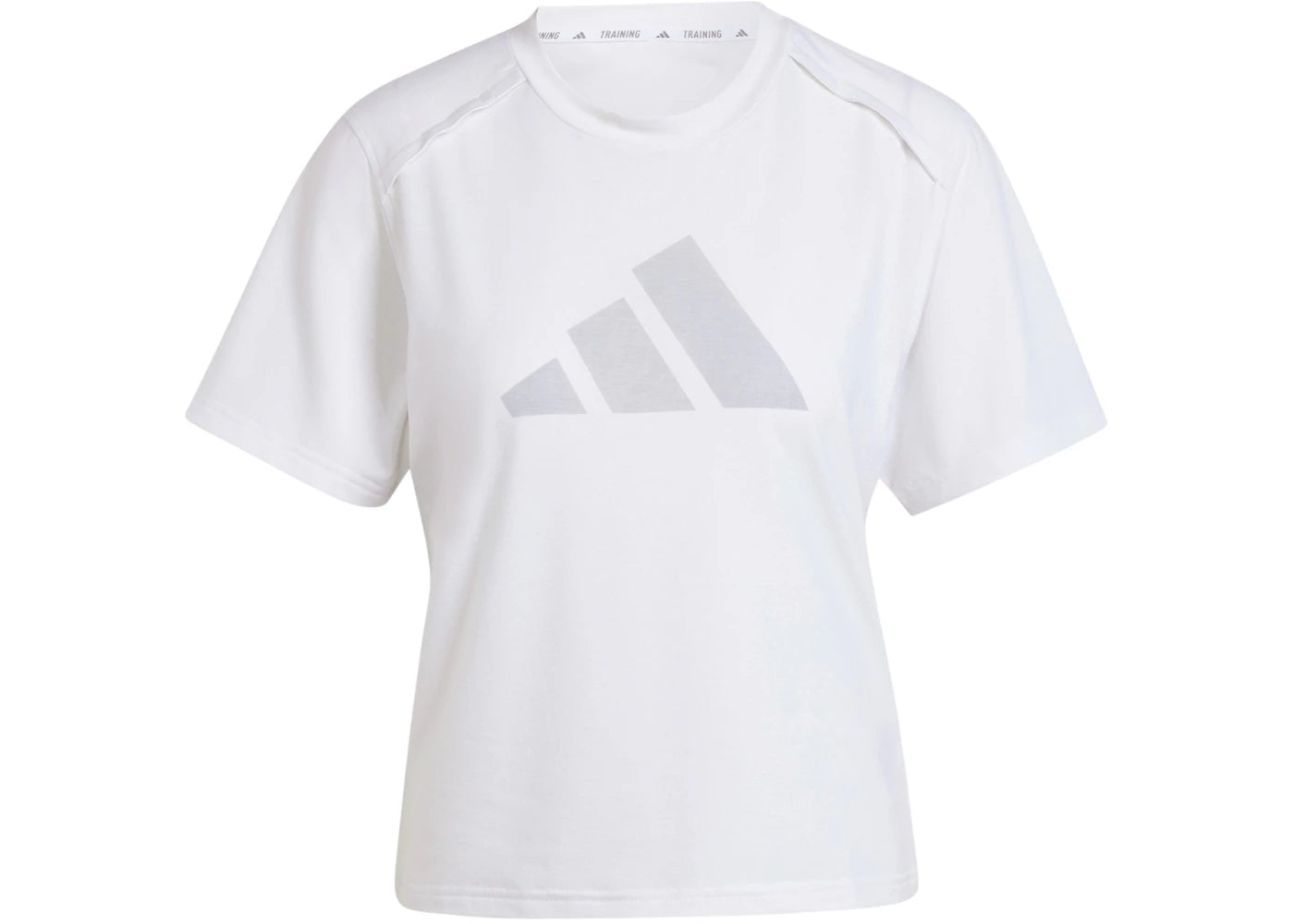 adidas Women's Power Performance Big Logo T-Shirt White