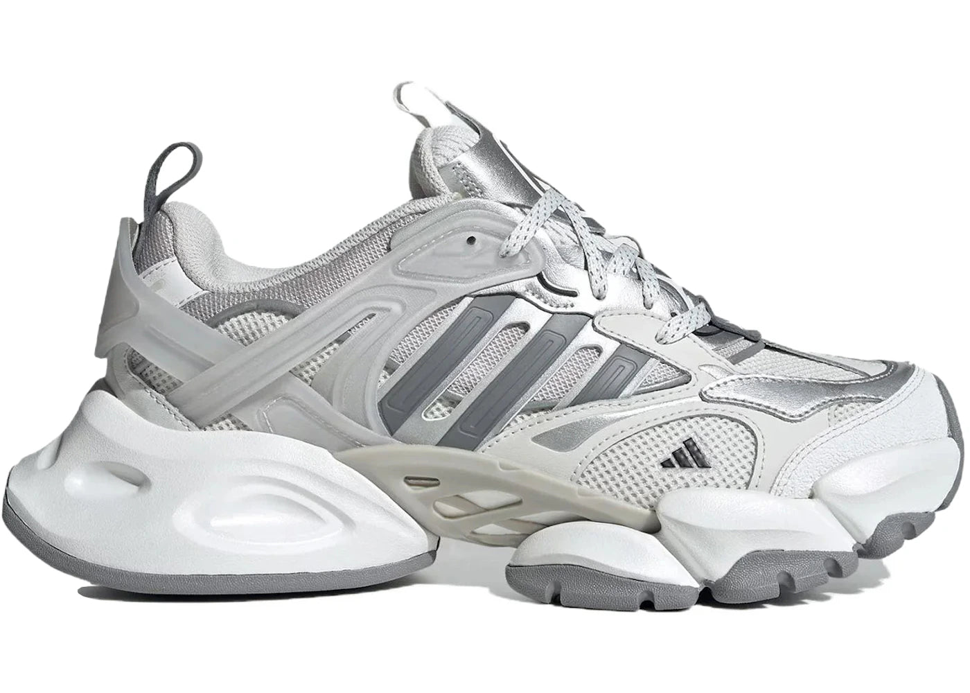 adidas XLG Runner Deluxe Grey Silver White sneakers - authentic adidas shoes