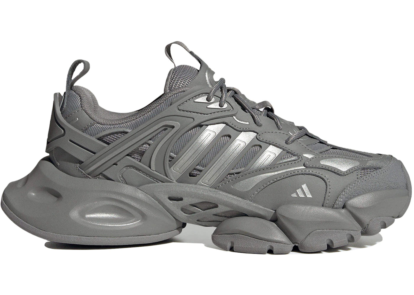 adidas XLG Runner Deluxe Grey Silver sneakers - authentic adidas shoes