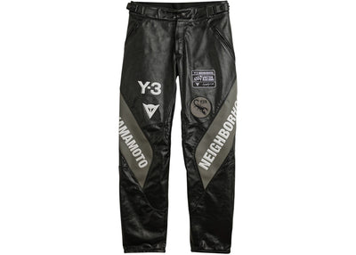 adidas Y-3 NBHD Leather Racer Pants Black