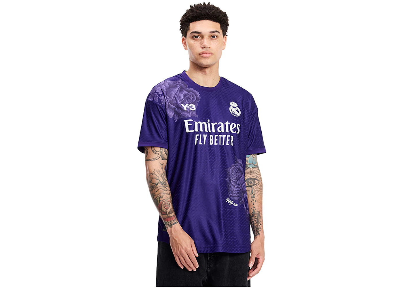 adidas Y-3 Real Madrid 23/24 Special Edition Trikot Authentic Jersey Dark Purple