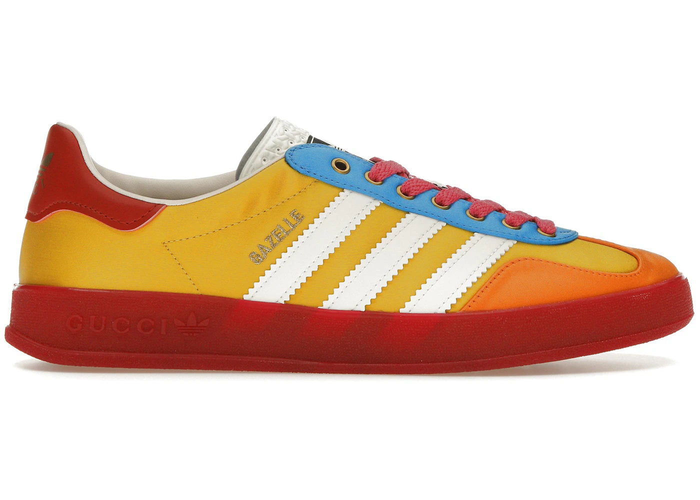 adidas x Gucci Gazelle Gelb Weiß Rot (Damen)