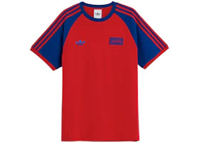 adidas x Oasis Tour 3-Stripes T-Shirt Better Scarlet