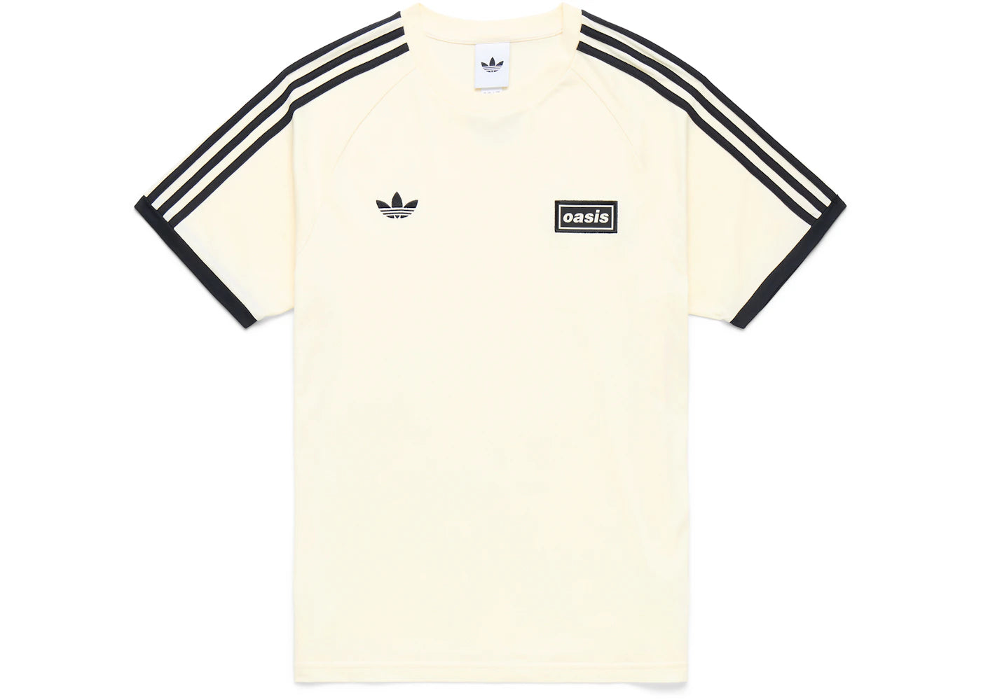 adidas x Oasis Tour 3-Stripes T-Shirt Cream White