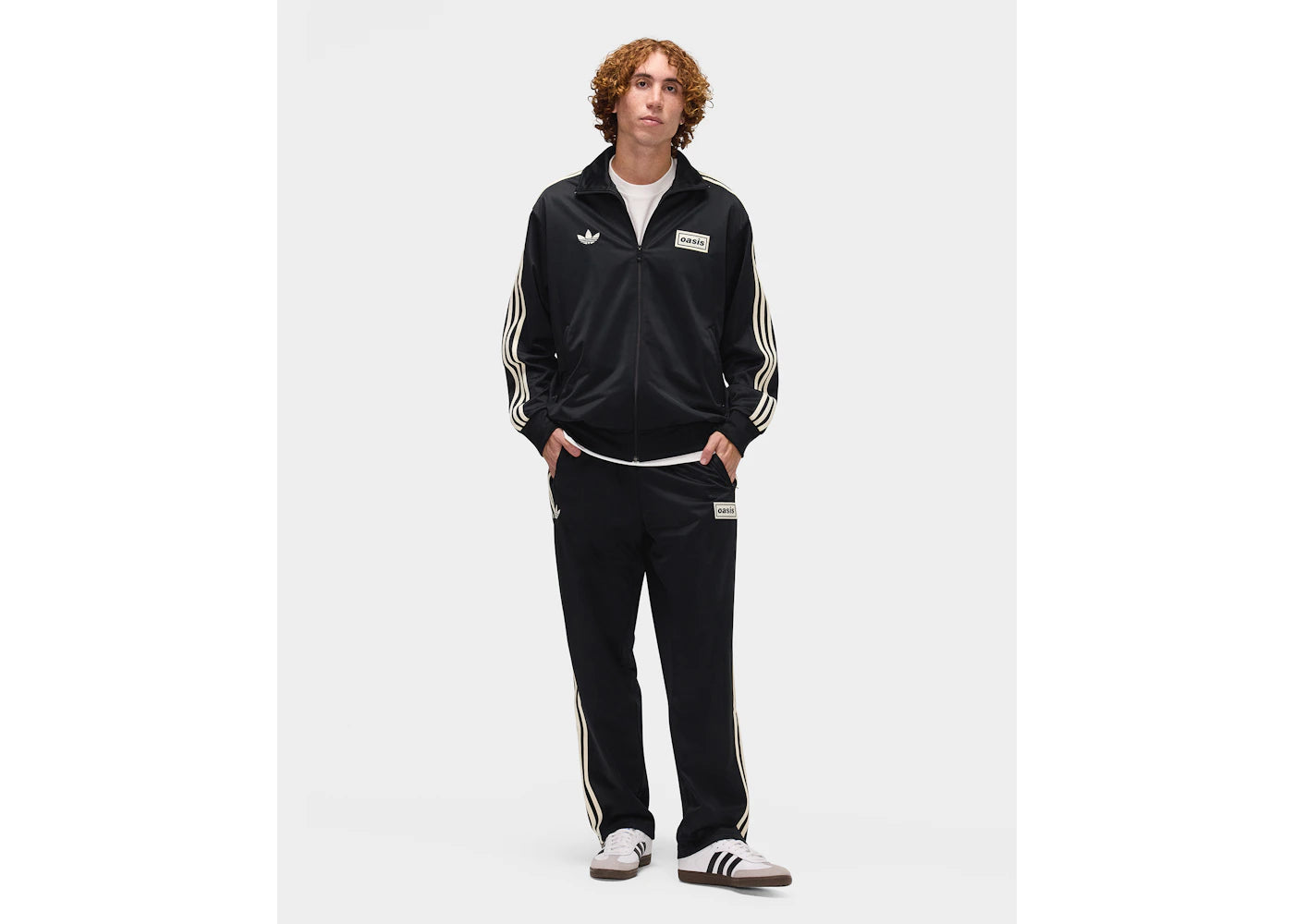 adidas x Oasis Tour Firebird Trainingsjacke Schwarz
