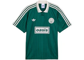 adidas x Oasis Tour Jacquard Jersey Collegiate Green/Cream White