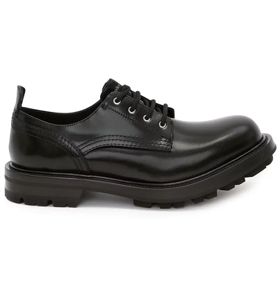 Alexander McQueen Worker Lace Up Black
