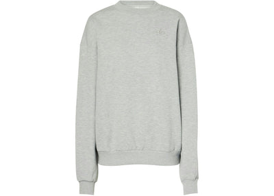 Alo Yoga Accolade Cotton-Blend Fleece Sweatshirt Athletic Heather Grey