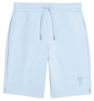 Ami Paris Logo Sweatshorts Light Blue