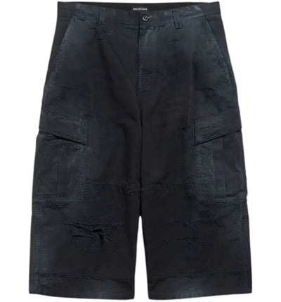 Balenciaga Cropped Cargo Pants Black