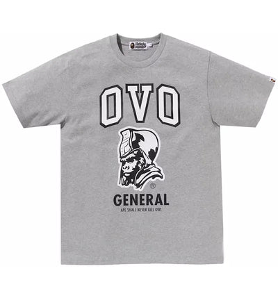 BAPE x OVO General Tee Grey