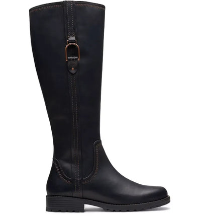 Clarks Aspra Hi Black Leather (Women's)
