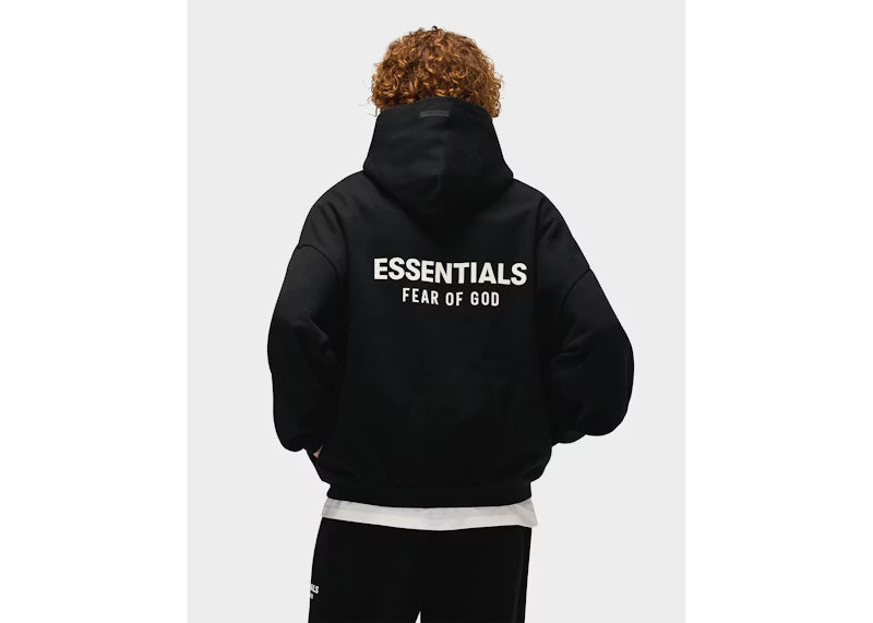 Fear of God Essentials Fleece Hoodie (FW24) Black