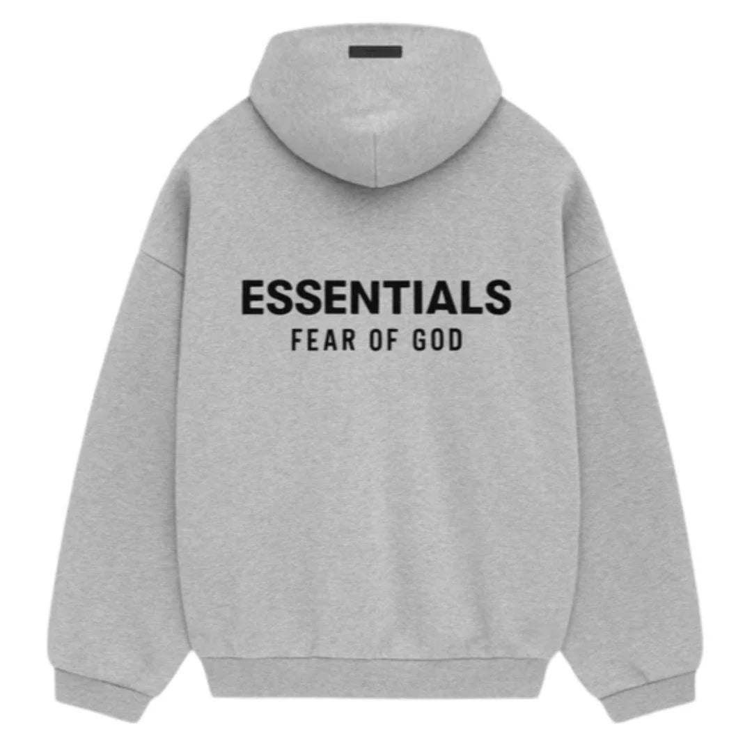 Fear of God Essentials Fleece Hoodie Light Heather Gray sneakers - view 2