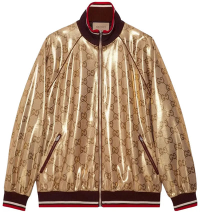 Gucci GG Technical Jersey Zip Jacket Gold