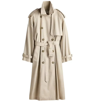 H&M x Stella McCartney Women's Oversized Trench Coat Light Beige