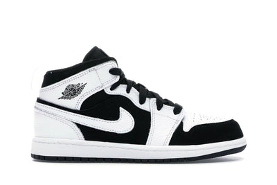 Jordan 1 Mid White Black (PS)