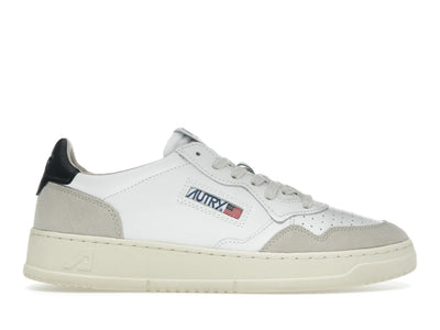 Autry Medalist Leather Low White Black Beige
