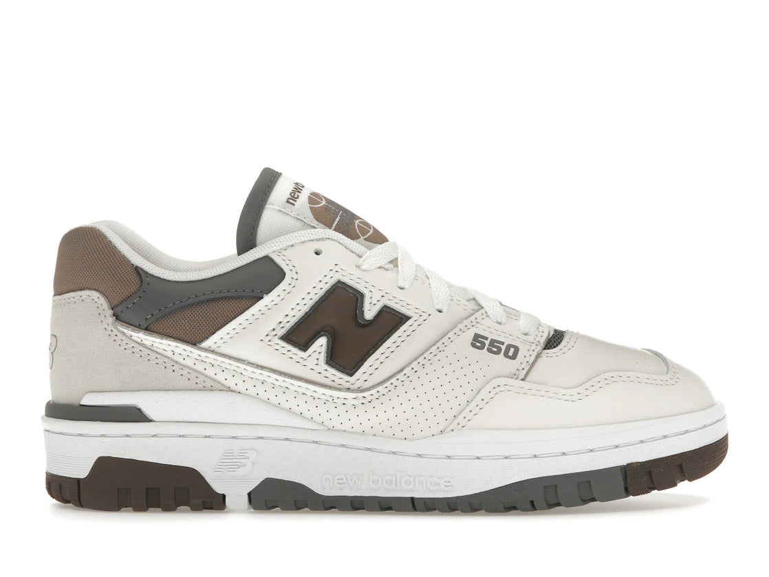 New Balance 550 Sea Salt Dark Mushroom