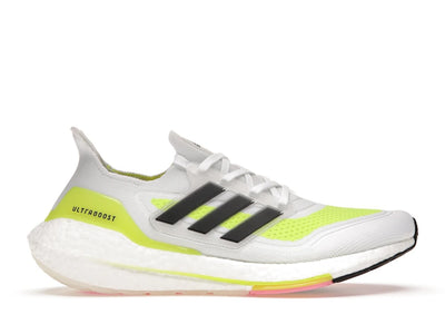 adidas Ultra Boost 21 White Solar Yellow