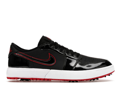Jordan 1 Low Golf Spiked Bred Black Patent