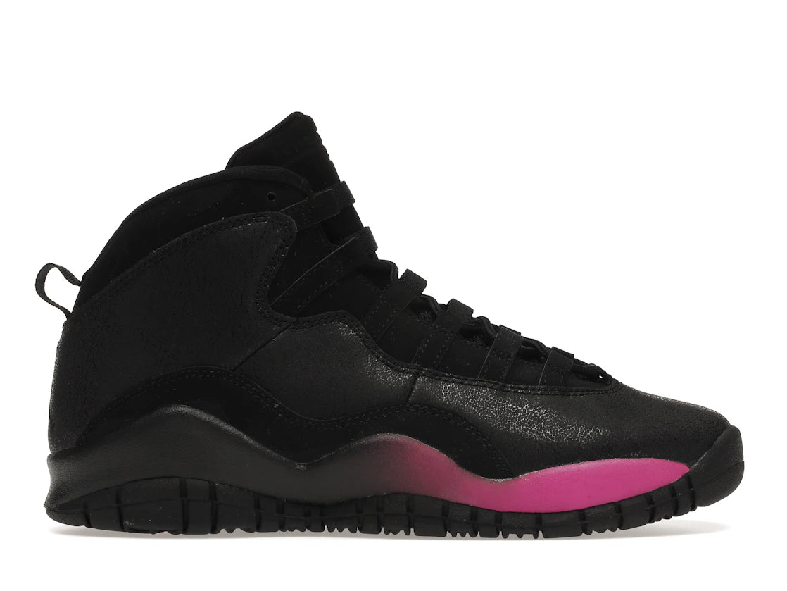 Jordan 10 Retro Black Fuchsia Black (GS)